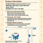 Interactive Butterfly Cat Toy | Self-Playing Wand with Suction Base