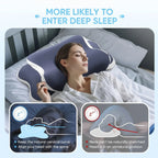 OCPAGA Signature Butterfly Sleep Ritual | Dual-Height Ergonomic Contour Pillow for All Sleep Positions
