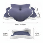 OCPAGA Signature Butterfly Sleep Ritual | Dual-Height Ergonomic Contour Pillow for All Sleep Positions