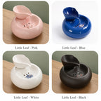 Ceramic Cat Water Fountain | Automatic Circulating, Quiet Pet Drinking Bowl