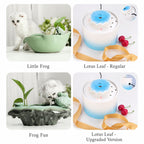 Ceramic Cat Water Fountain | Automatic Circulating, Quiet Pet Drinking Bowl