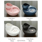 Ceramic Cat Water Fountain | Automatic Circulating, Quiet Pet Drinking Bowl