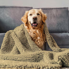 Chenille Dog Blanket for Couch | Absorbent, Washable Pet Furniture Protector