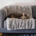 Chenille Dog Blanket for Couch | Absorbent, Washable Pet Furniture Protector