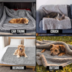Chenille Dog Blanket for Couch | Absorbent, Washable Pet Furniture Protector