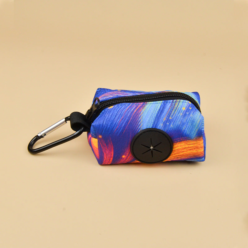 Pet Garbage Bag Dispenser Storage Bag For Quick Clean Up, Portable Dog Poop Bag for Outdoor Dog Walking