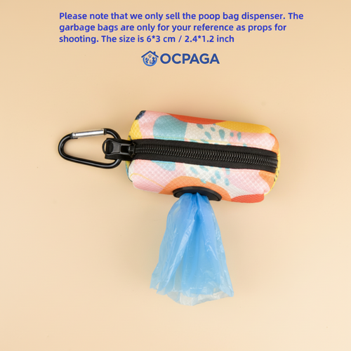 Dog Poop Bag Dispenser | Clip-On Neoprene Holder for Leash, Belt & Bag