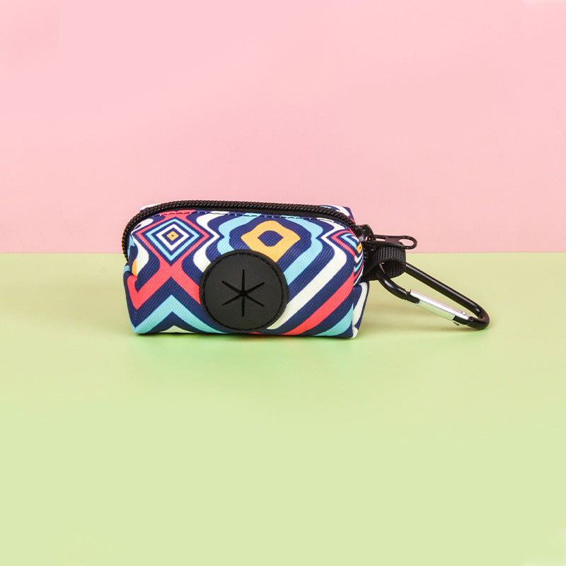 Pet Garbage Bag Dispenser Storage Bag For Quick Clean Up, Portable Dog Poop Bag for Outdoor Dog Walking