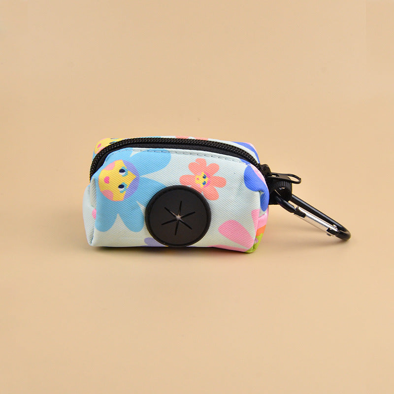 Pet Garbage Bag Dispenser Storage Bag For Quick Clean Up, Portable Dog Poop Bag for Outdoor Dog Walking