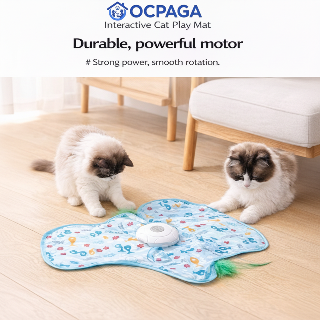 Electronic Cat Toy – Quiet Moving Interactive Teaser for Indoor Cats