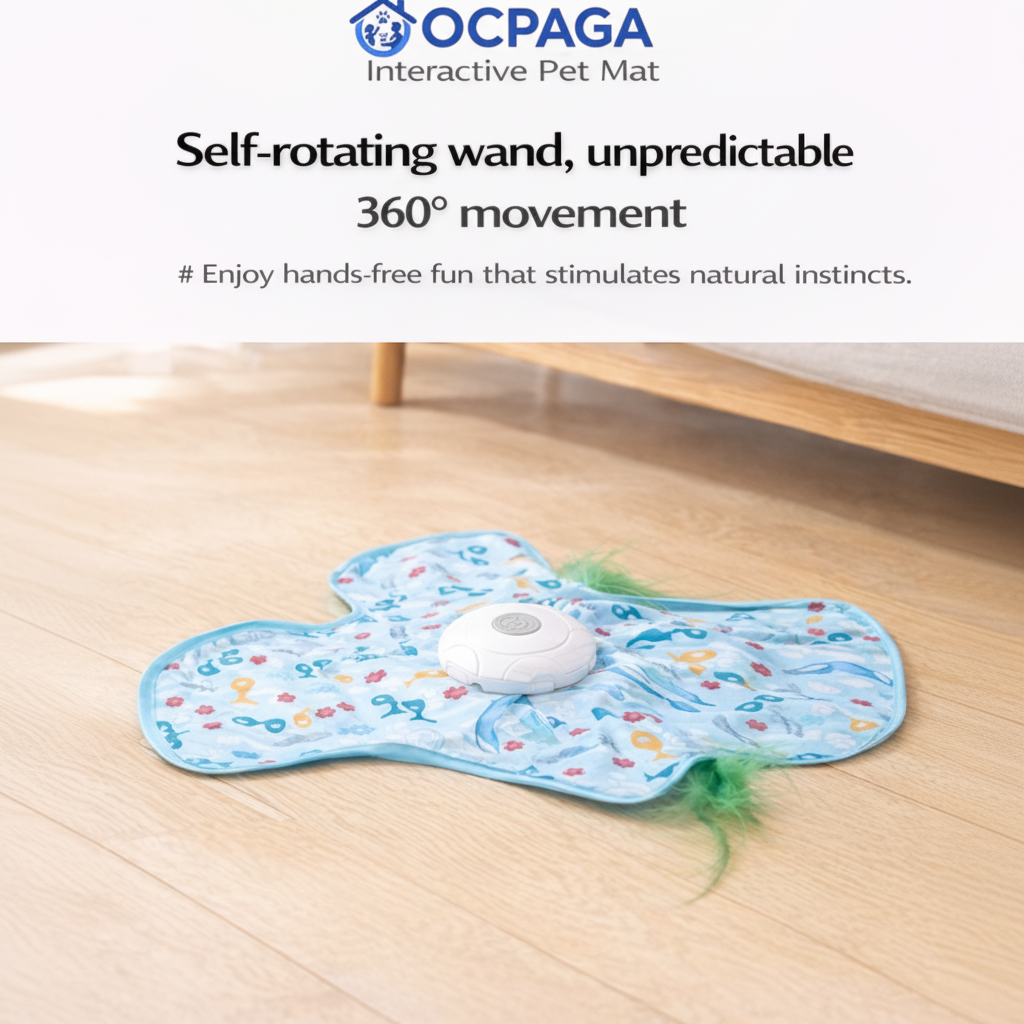 Electronic Cat Toy – Quiet Moving Interactive Teaser for Indoor Cats