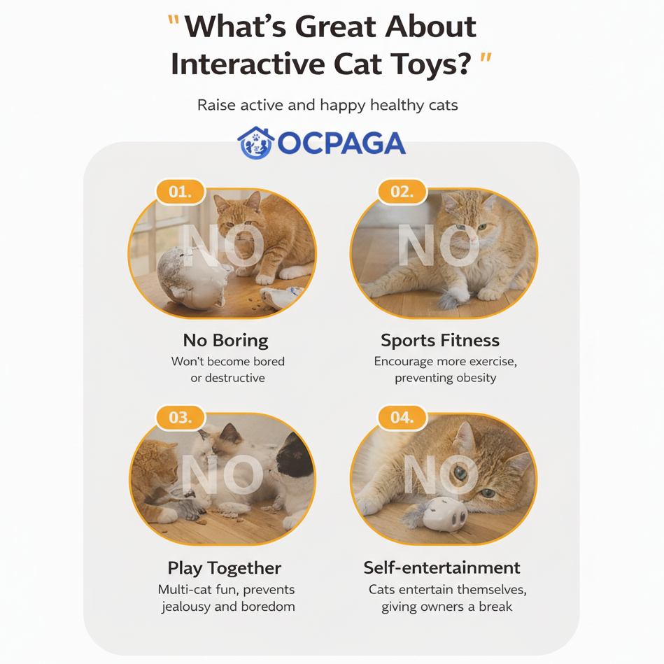 Electronic Cat Toy – Quiet Moving Interactive Teaser for Indoor Cats