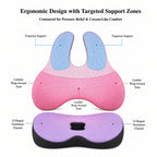 Ergonomic Lumbar Support & Seat Cushion Set | Memory Foam, Anti-Slip