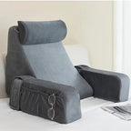 Adjustable Ergonomic Reading & Lounge & Back Support Pillow with Armrests