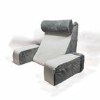 Adjustable Ergonomic Reading & Lounge & Back Support Pillow with Armrests