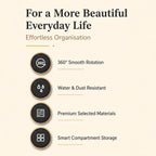 360° Rotating Makeup Brush Organizer | Dustproof & Waterproof Cosmetic Shield