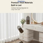 360° Rotating Makeup Brush Organizer with Dustproof Cover