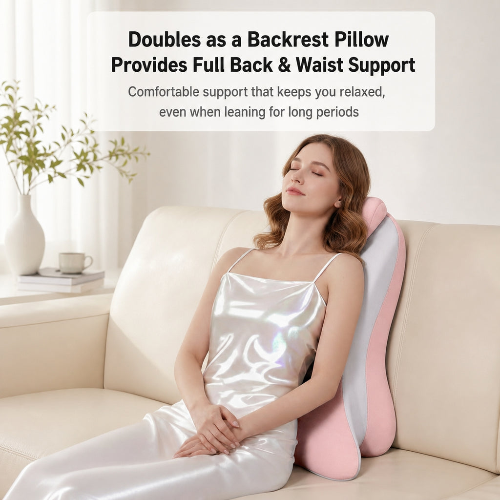 Ergonomic Memory Foam Body Pillow | Multi-Position, Detachable Headrest
