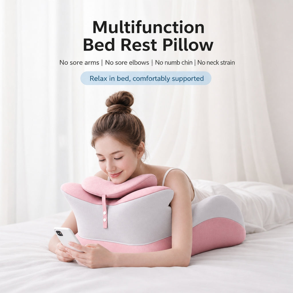 Ergonomic Memory Foam Body Pillow | Multi-Position, Detachable Headrest