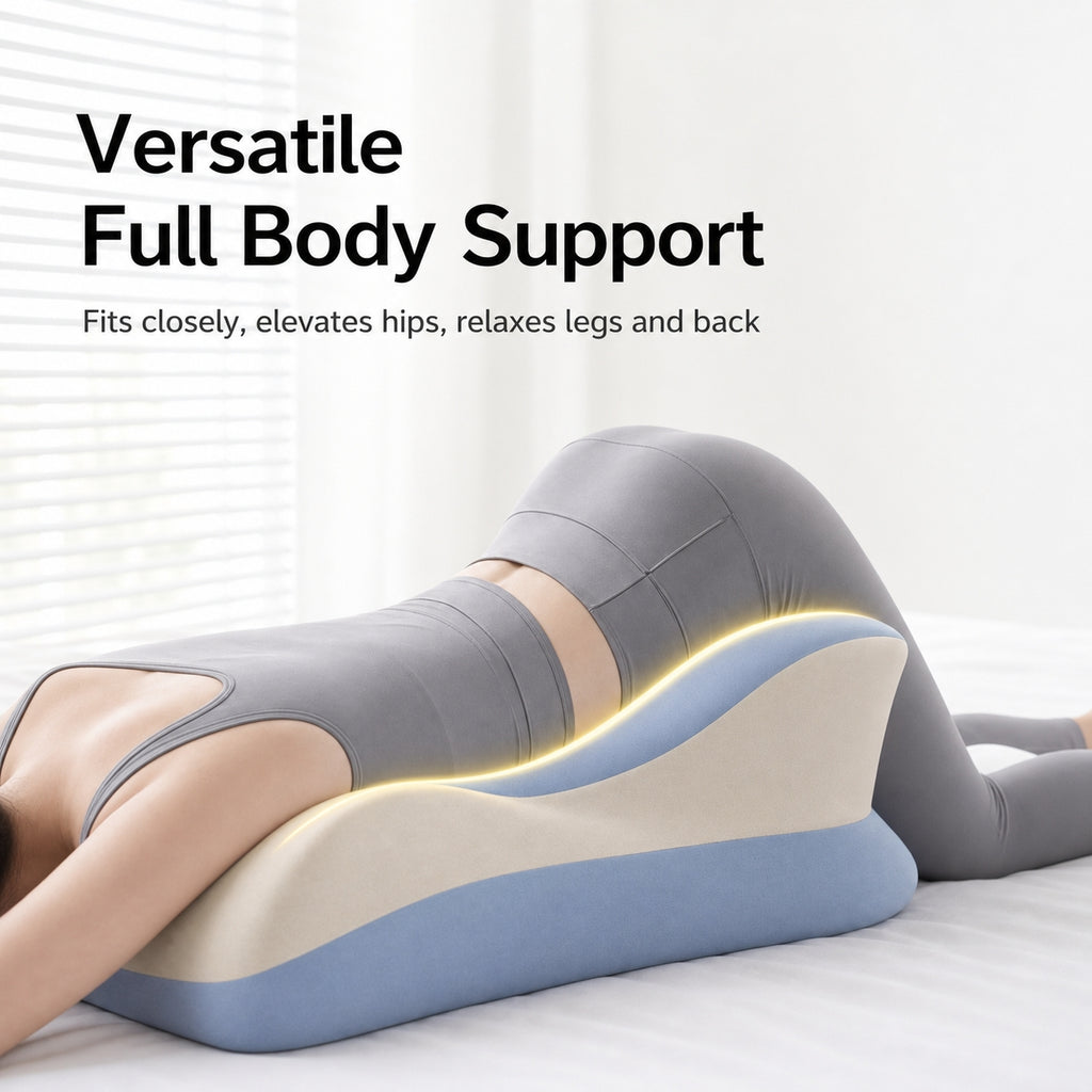 Ergonomic Memory Foam Body Pillow | Multi-Position, Detachable Headrest