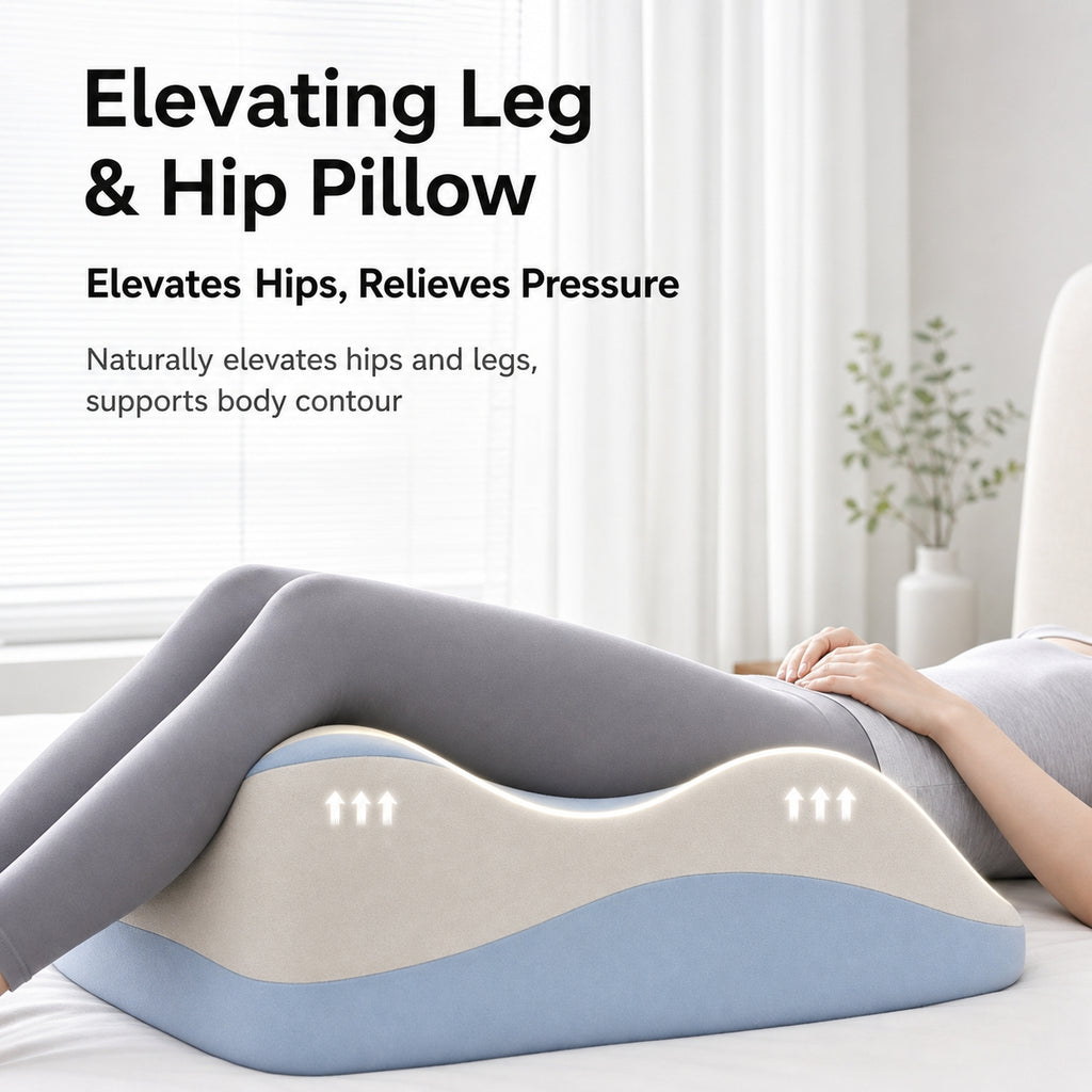 Ergonomic Memory Foam Body Pillow | Multi-Position, Detachable Headrest