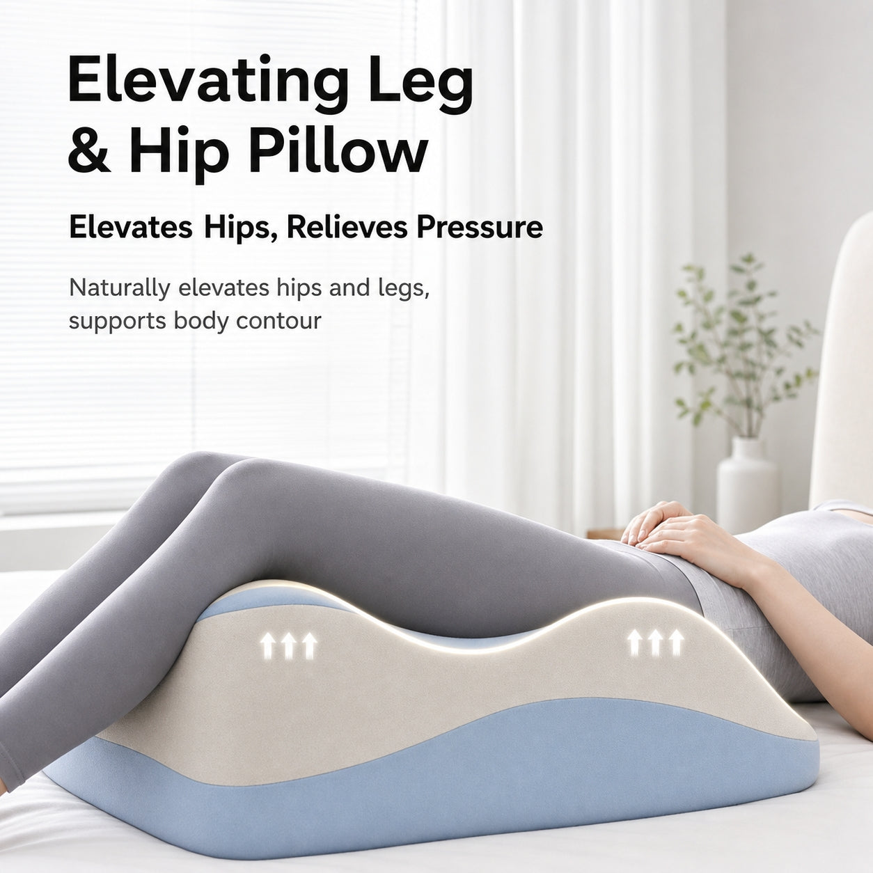 Ergonomic Memory Foam Body Pillow | Multi-Position, Detachable Headrest