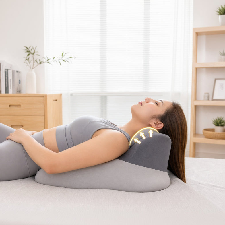 Ergonomic Memory Foam Body Pillow | Multi-Position, Detachable Headrest