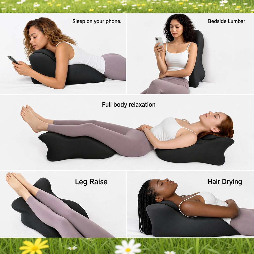 Ergonomic Memory Foam Body Pillow | Multi-Position, Detachable Headrest