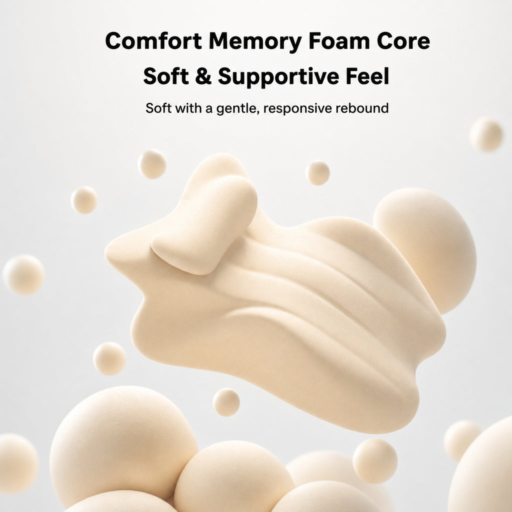Ergonomic Memory Foam Body Pillow | Multi-Position, Detachable Headrest