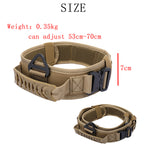 Tactical Dog Collar & Bungee Leash | Heavy-Duty with Control Handle
