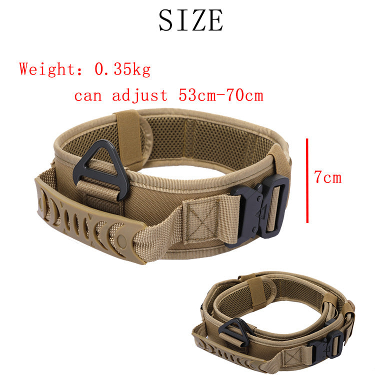 Tactical Dog Collar & Bungee Leash | Heavy-Duty with Control Handle