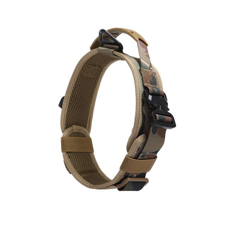 Tactical Dog Collar & Bungee Leash | Heavy-Duty with Control Handle