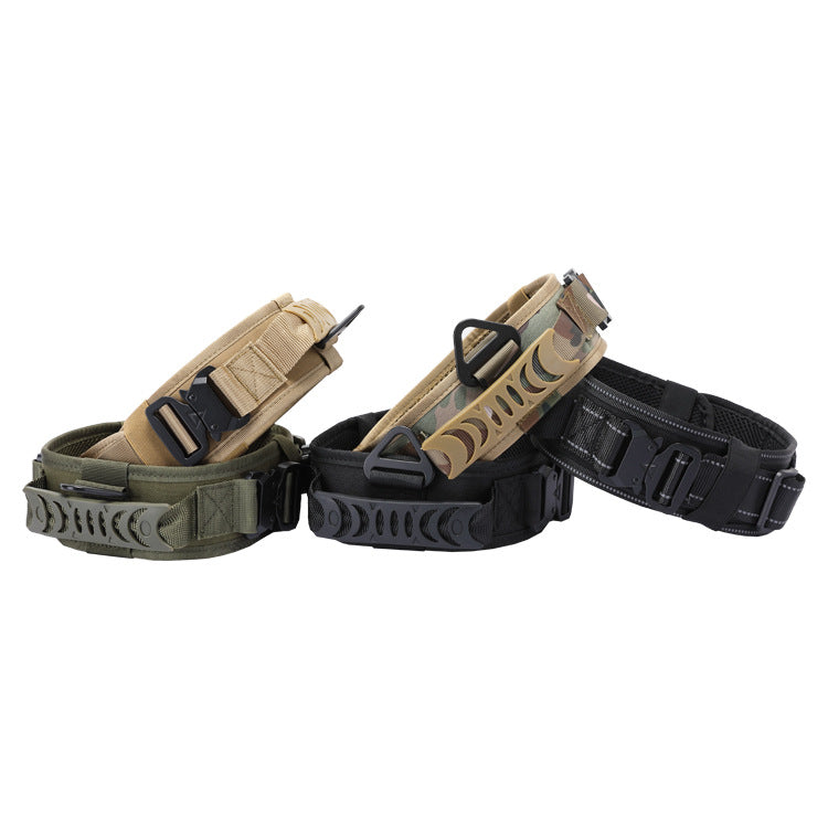 Tactical Dog Collar & Bungee Leash | Heavy-Duty with Control Handle