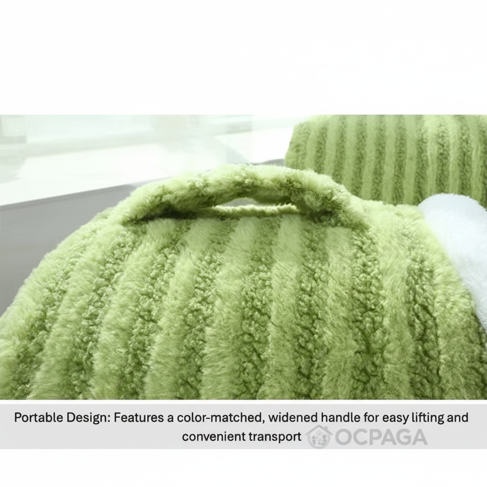 Cozy Cave Pet Bed with handheld