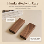 Solid Wood Piano Key Wall Hook Rack | Folding Hooks, No-Drill & Screw Mount