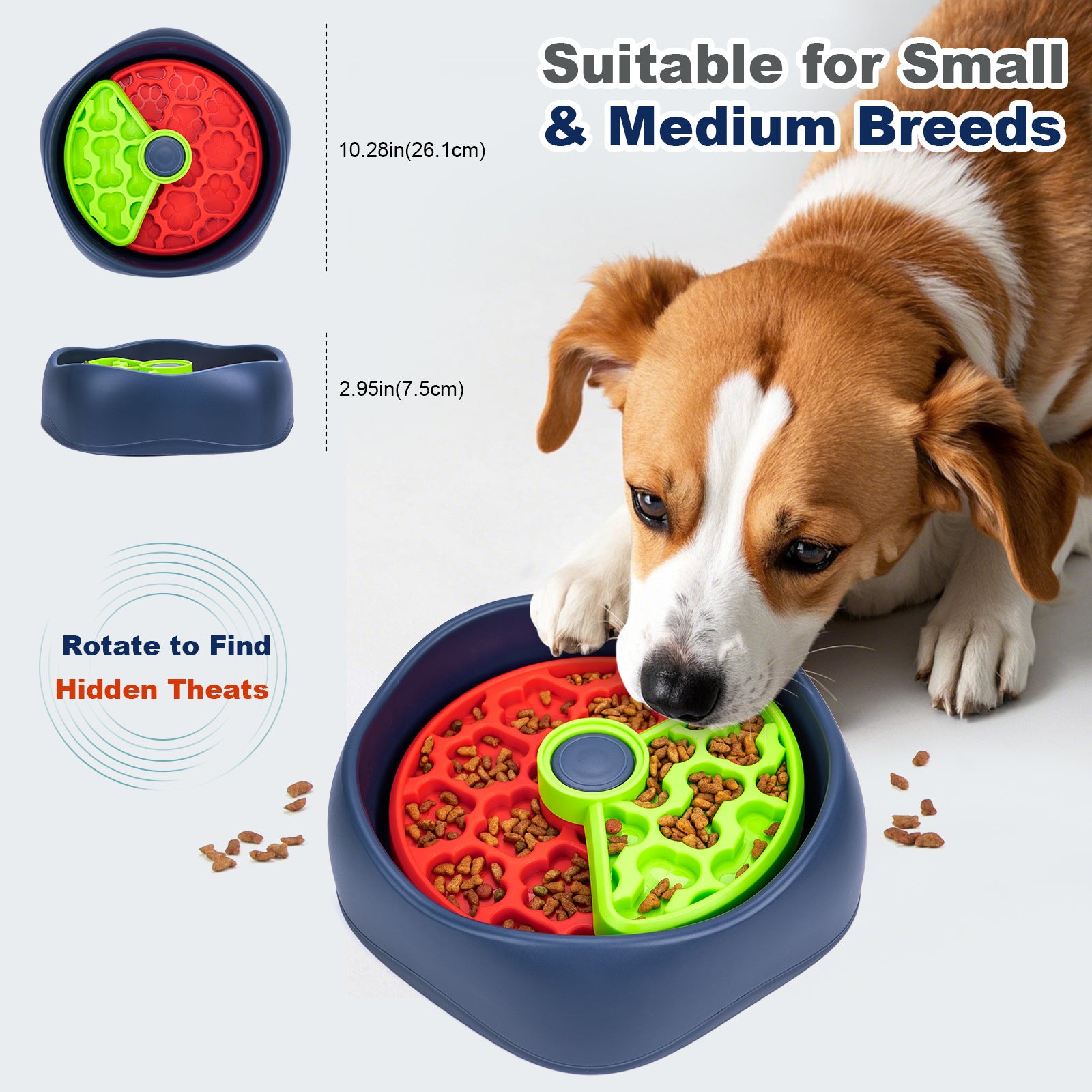 OCPAGA 3-Layer Rotating Puzzle Slow Feeder | Advanced Digestion & Mental Enrichment for Pets