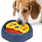 Rotating Puzzle Slow Feeder Dog Bowl | 3-Layer, Anti-Slip, Dishwasher Safe
