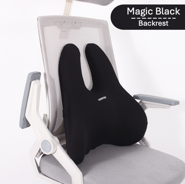 OCPAGA Orthopedic Ergonomic Seat & Back Support Set | Bamboo Charcoal Memory Foam Lumbar & Tailbone Relief