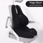 OCPAGA Orthopedic Ergonomic Seat & Back Support Set | Bamboo Charcoal Memory Foam Lumbar & Tailbone Relief