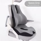 OCPAGA Orthopedic Ergonomic Seat & Back Support Set | Bamboo Charcoal Memory Foam Lumbar & Tailbone Relief