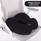 OCPAGA Orthopedic Ergonomic Seat & Back Support Set | Bamboo Charcoal Memory Foam Lumbar & Tailbone Relief