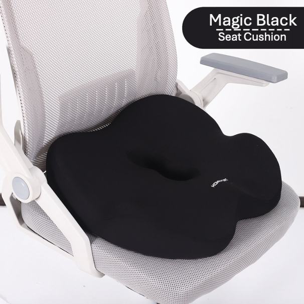 OCPAGA Orthopedic Ergonomic Seat & Back Support Set | Bamboo Charcoal Memory Foam Lumbar & Tailbone Relief