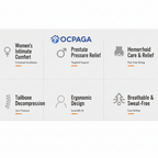 OCPAGA Orthopedic Ergonomic Seat & Back Support Set | Bamboo Charcoal Memory Foam Lumbar & Tailbone Relief