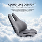 Ergonomic Lumbar Support & Seat Cushion Set | Memory Foam, Anti-Slip