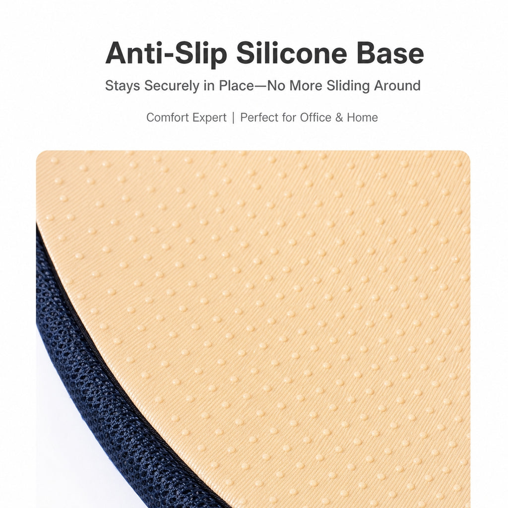 Ergonomic Lumbar Support & Seat Cushion Set | Memory Foam, Anti-Slip