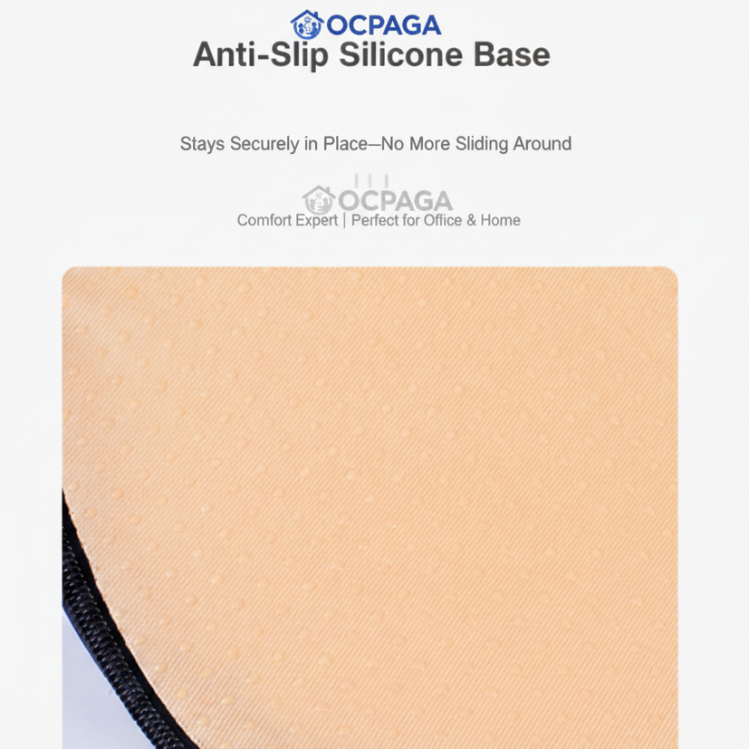 OCPAGA Orthopedic Ergonomic Seat & Back Support Set | Bamboo Charcoal Memory Foam Lumbar & Tailbone Relief