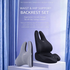Ergonomic Lumbar Support & Seat Cushion Set | Memory Foam, Anti-Slip
