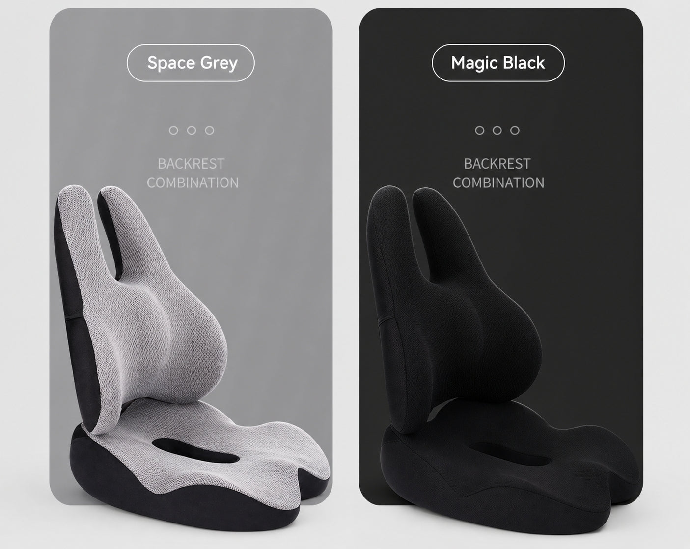Ergonomic Lumbar Support & Seat Cushion Set | Memory Foam, Anti-Slip
