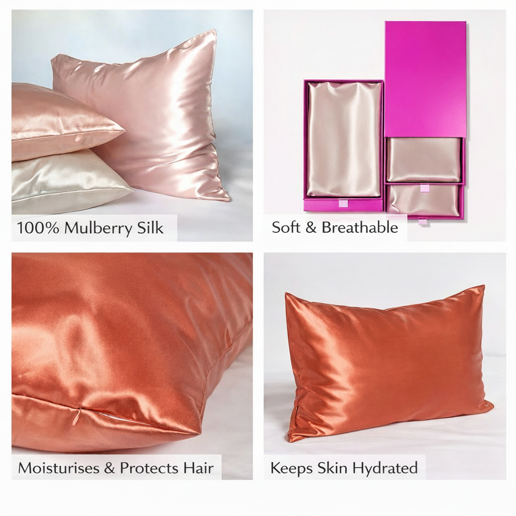 OCPAGA 6A Mulberry Silk Beauty Sleep Collection | The Ultimate 'That Girl' 5-Piece Ritual Set for Hair & Skin