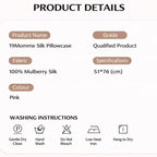 Mulberry Silk Pillowcase & Beauty Sleep Set | 6A Grade, 5 Pieces for Hair & Skin